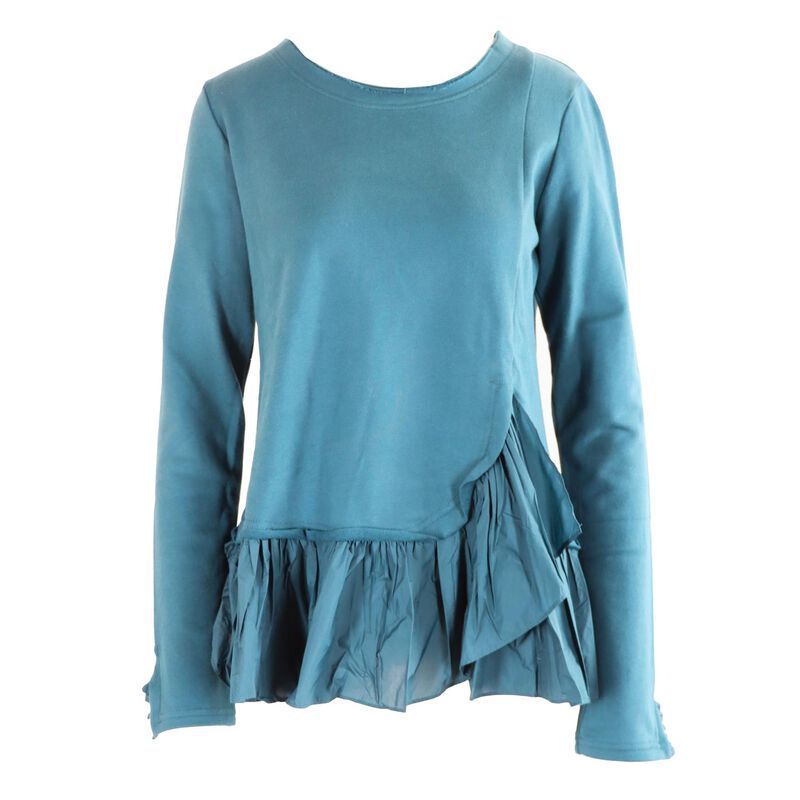 Rundholz Long Sleeve Check Ruffle Top image number 0